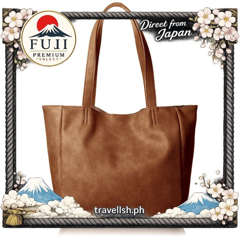 [Legato Largo] Bolsa Tote Feminina LU-H0905 PU Texturizado Fumê com 5 Bolsos Mini 【Direto do Japão】
