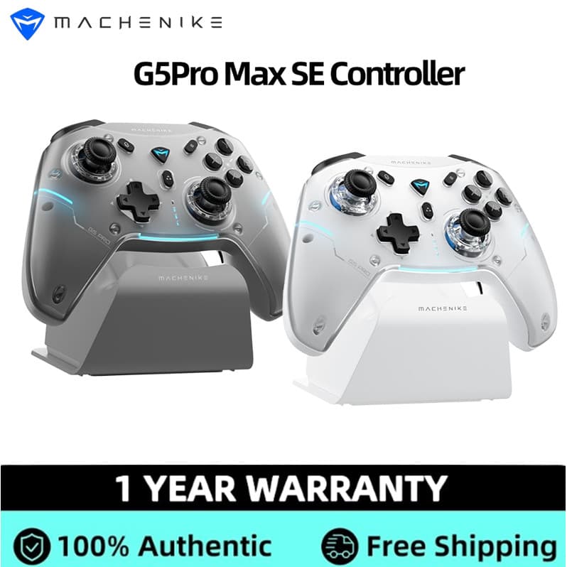 Controlador De Gamepad Sem Fio Machenike G5Pro Max SE Series , Botões Mecânicos De Gatilho Linear Hall Giroscópio De 6 E
