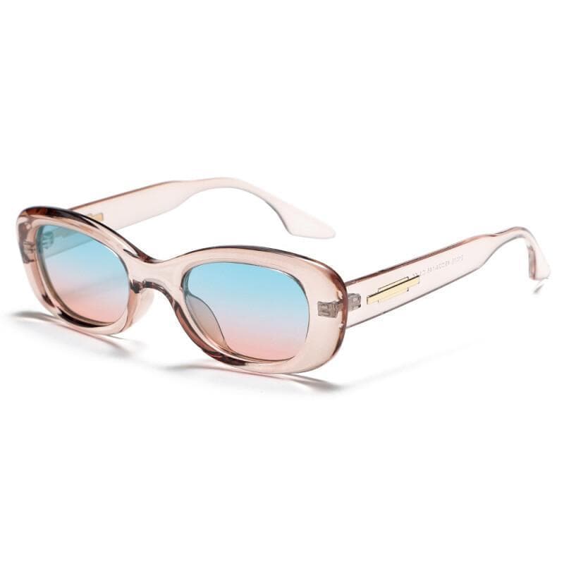Óculos de Sol Vintage de Armação Pequena para Mulheres, Óculos de Sol Polarizados Masculinos, Óculos de Sol de Moda Oval