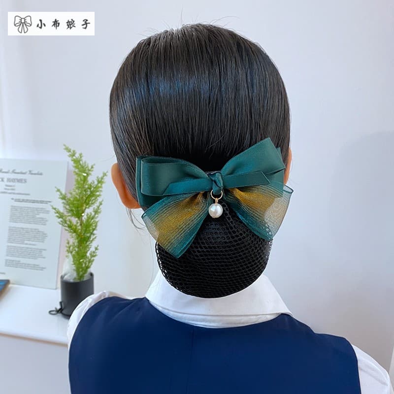 Cabeça profissional flor jóias adulto coreano temperamento net bolso rede de cabelo enfermeira invisível grampo de cabel