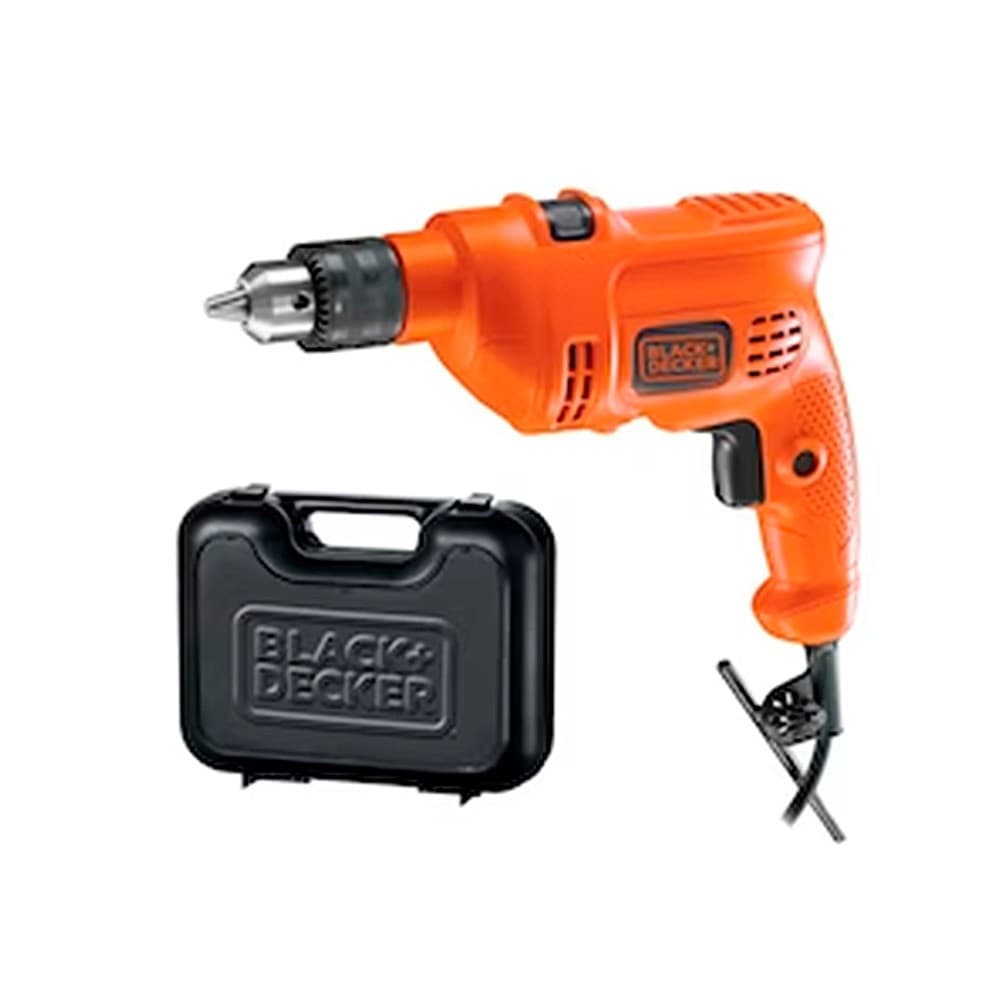 Furadeira de Impacto Black Decker 560W 3/8" (10mm) 220V com Maleta TM500KB2 Profissional