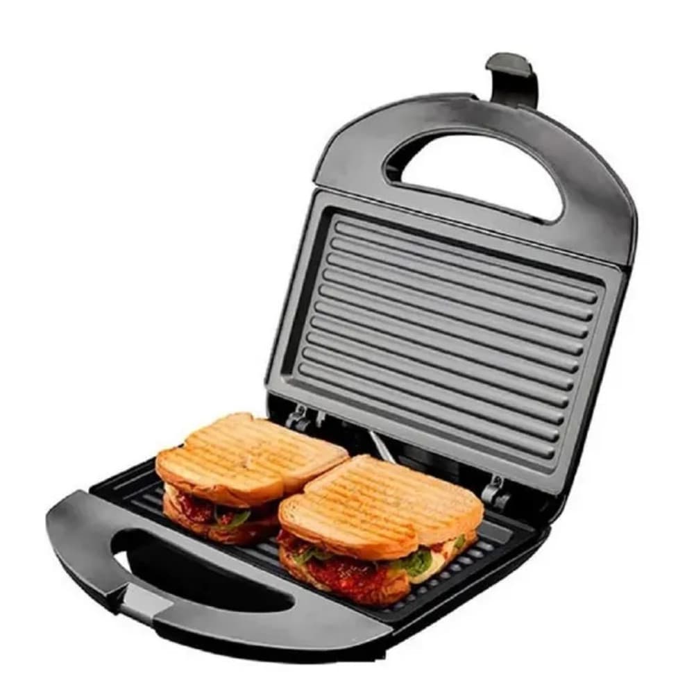 Sanduicheira Elétrica 2 em 1 Mini Grill Misteira Torradeira Chapa Lanche 127v Antiaderente