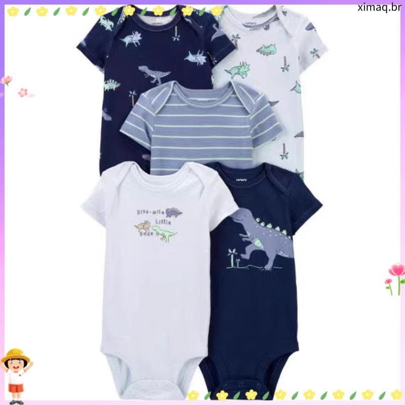 Lucky baby body bebê menino / kit body bebe 5 Color /roupa de bebê menino