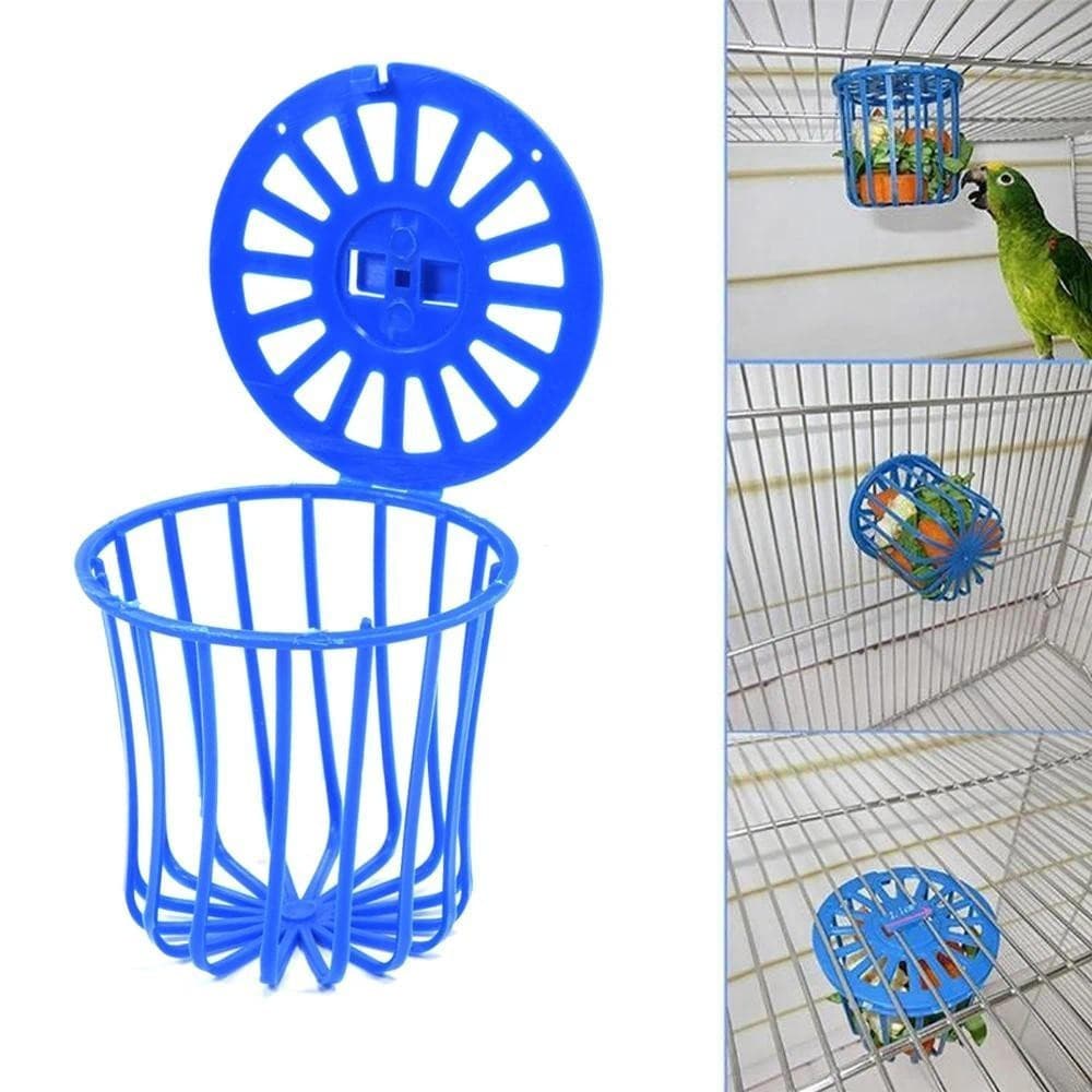 Criativo Multi-Purpose Gaiola Pendurado Brinquedos Pássaro Frutas Vegetais Alimentador Cesta Papagaio Janela De Pássaros