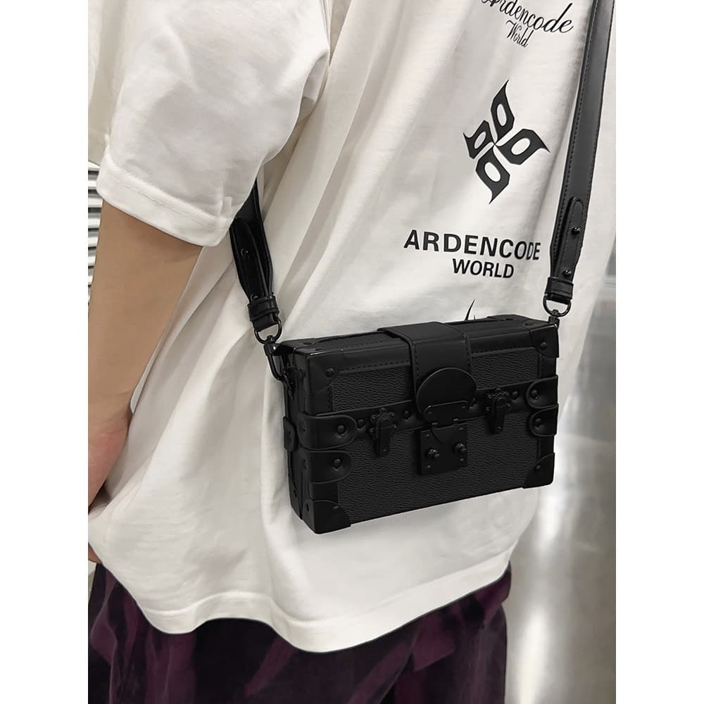 Novo Design sentido saco do mensageiro único All-Match caixa quadrada saco Street Wear Casual Envelope pequeno quadrado