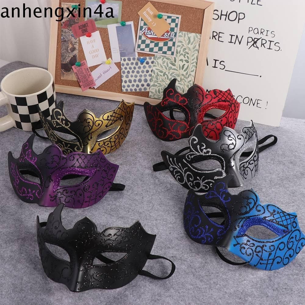 ANHENGXIN Máscaras De Halloween Fontes De Festa De Baile O Fantasma Dançarino Máscara Carnaval Traje Adereços Foto Prop