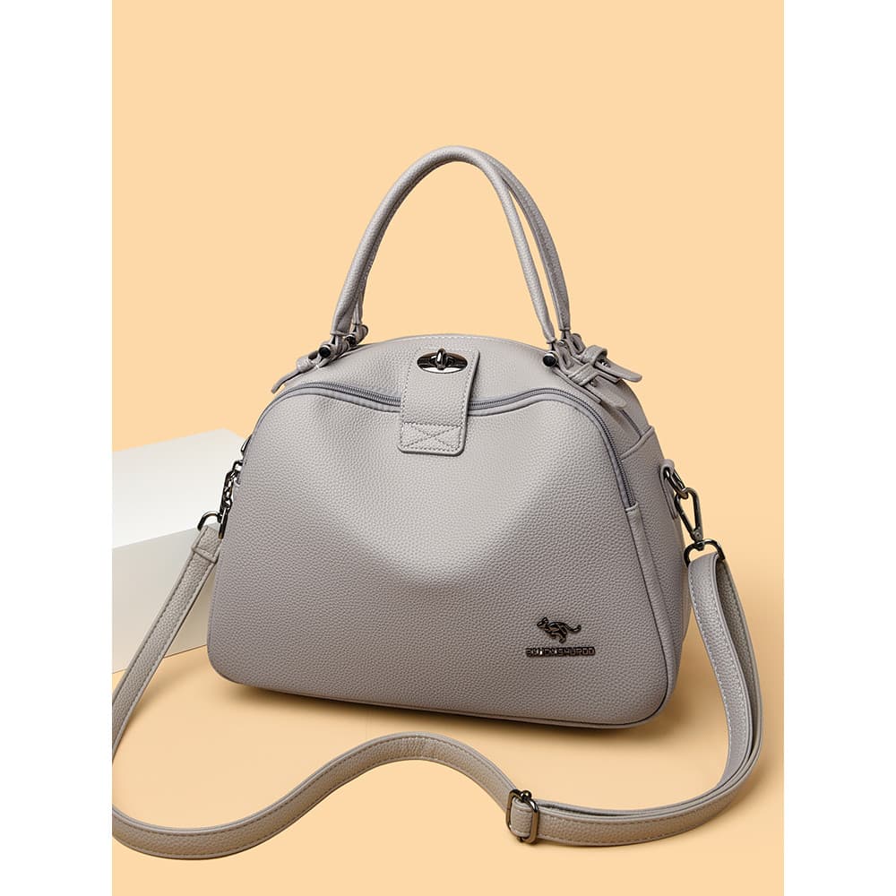 Bolsa feminina 2026 novo estilo de couro genuíno bolsa feminina grande capacidade bolsa de couro macio bolsa feminina Al