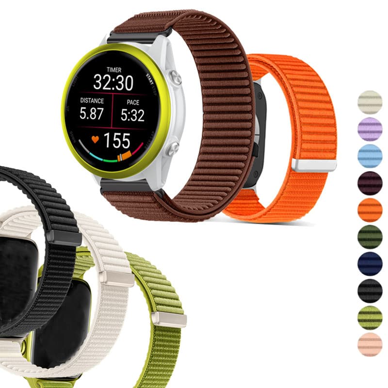 Pulseira Esportiva Trançada De Nylon Para Garmin Forerunner 70/170 265 255 245 255S 265S 245M 645 645M 55 158 165 Música
