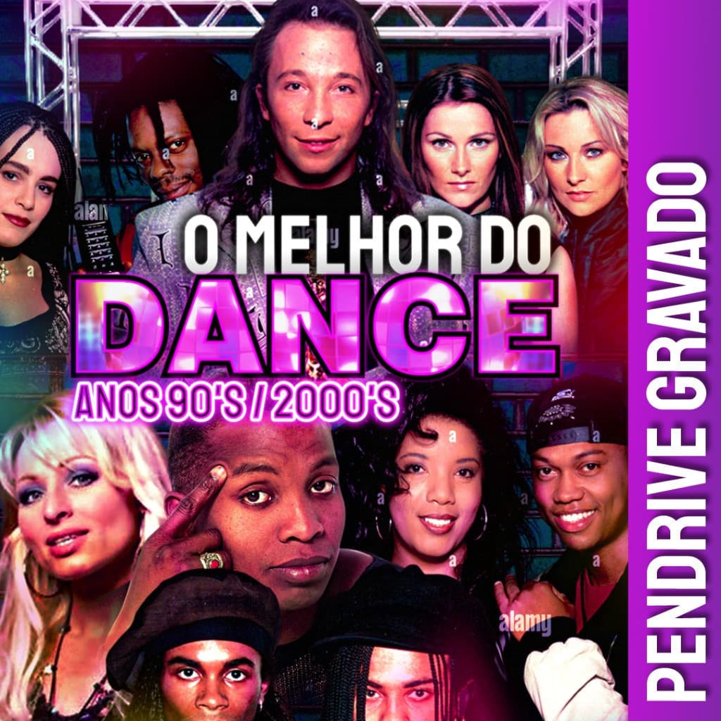 Pen Driive Dance Party 90's / 2000'S +200 Na Coleção Retrô PREMIUM