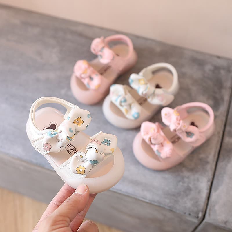 Sandálias femininas para bebês, estilo primavera verão, 0-1-2 anos de idade, sola macia, sapatos de princesa de verão, s