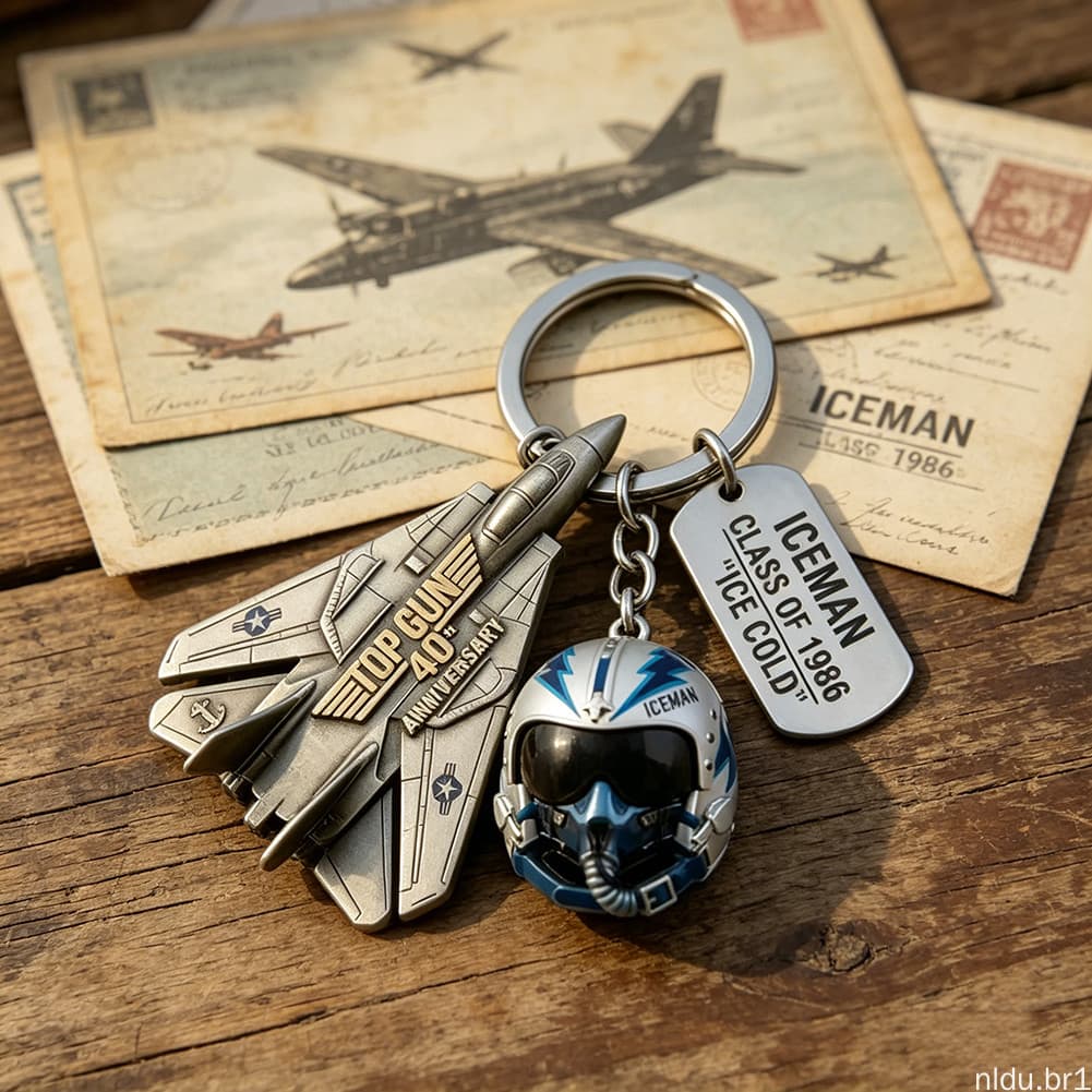 Top Gun Maverick Mercadoria De 40o Aniversário De Alta Precisão Em Liga De Zinco Artesanato Organização Diária De Chaves