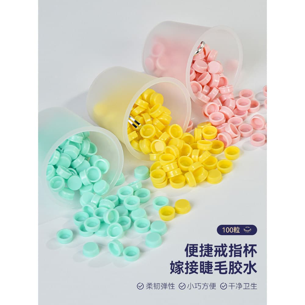 Enxertia cola de cílios gota copo cola de cílios ferramenta auxiliar estilo japonês atraso gota cola copo cílios postiço