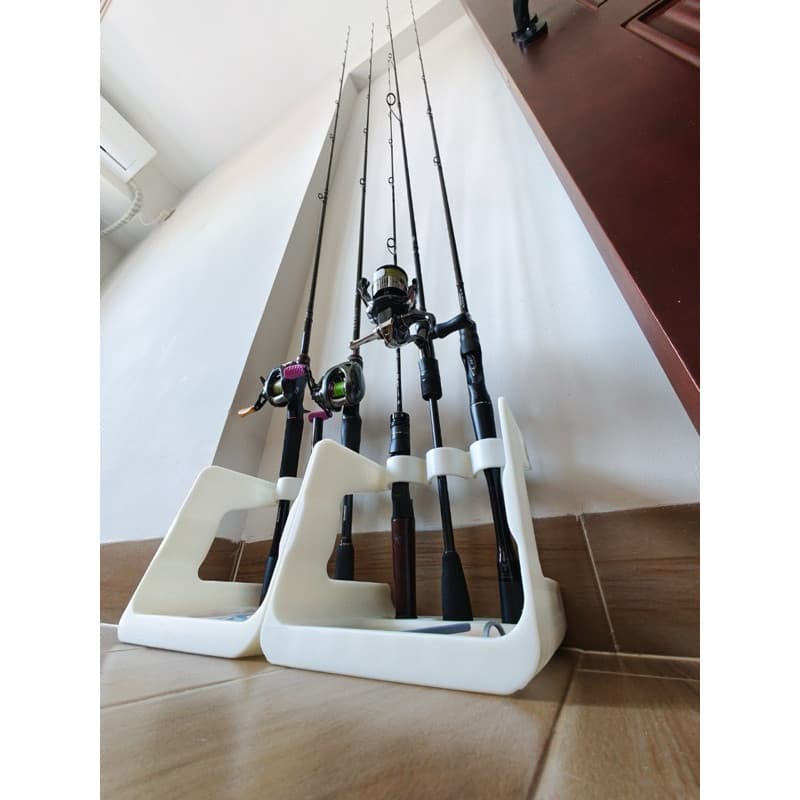 Suporte para vara de pescar - Porta vara de pesca - Expositor de equipamentos de pesca e molinete