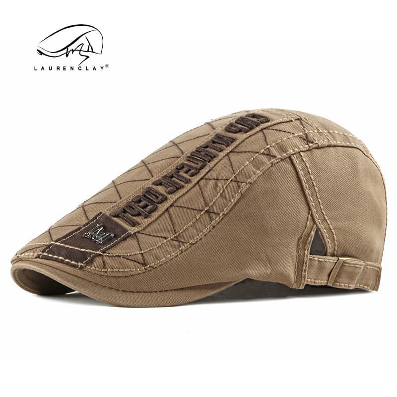 Versão coreana moda chapéu de algodão britânico Retro boina masculino Casual pico boné feminino frente chapéu juventude