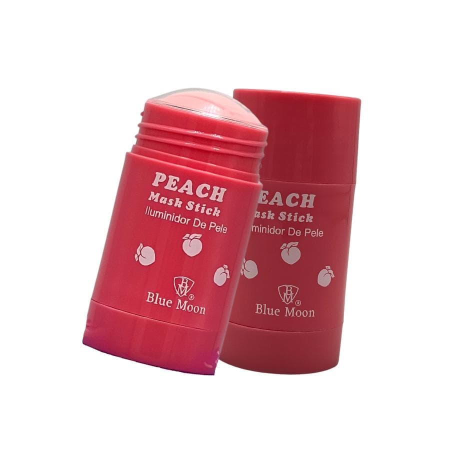Máscara Facial em Bastão Peach Blue Moon | Iluminador de Pele | Praticidade em Bastão