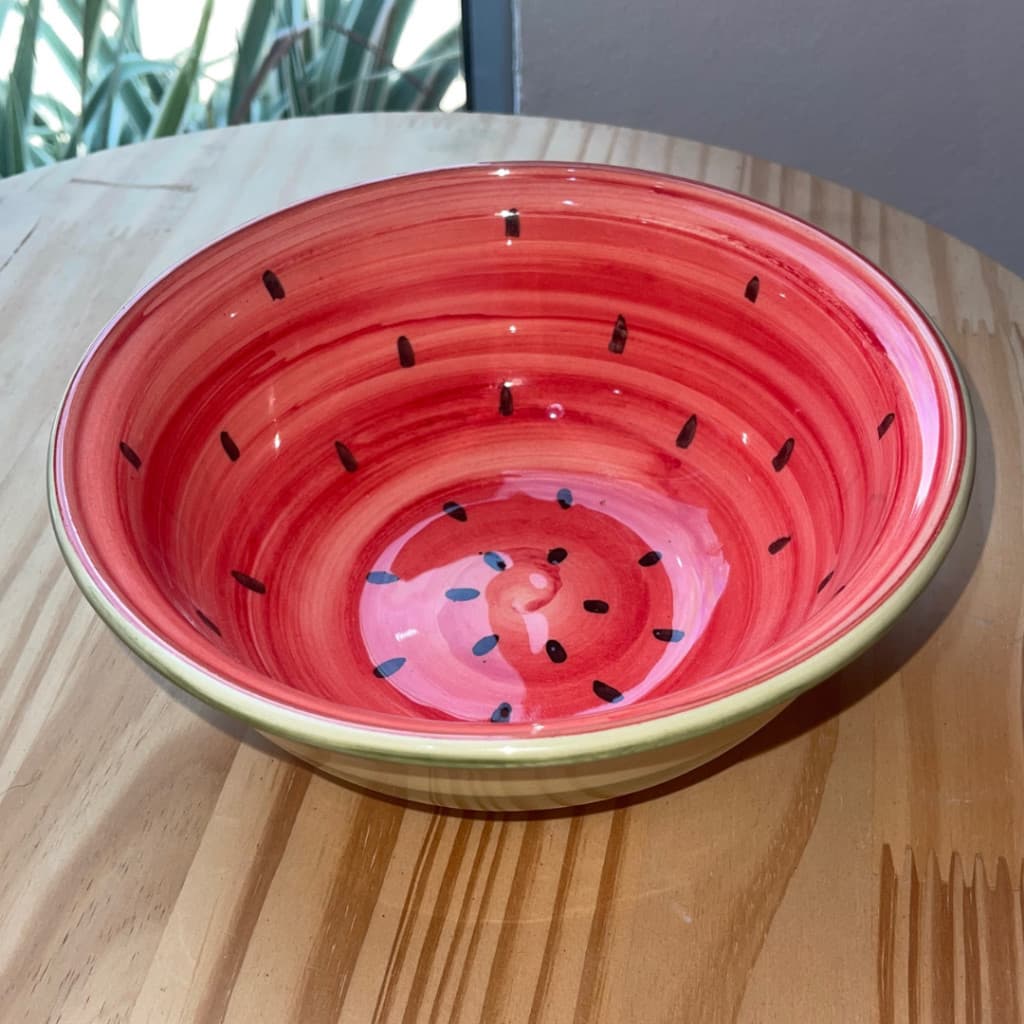 Bowl Tigela Melancia  Para Cozinha Feito em Cerâmica Unidade