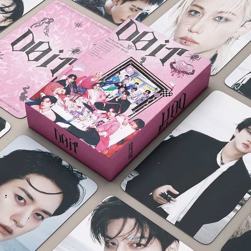 KPOP 55pcs Stray Kids Photocard DO IT LOMO Cartão Álbum Coleção