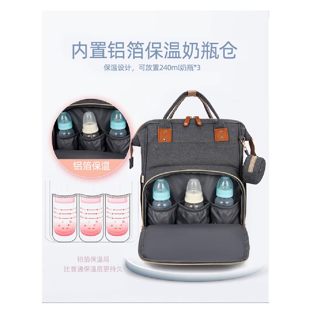 Mãe mochila multifuncional mãe bebê saco mamãe grande capacidade mochila passeio mãe saco moda portátil