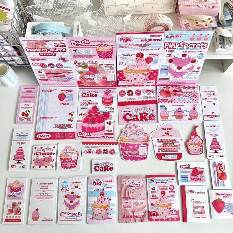 22 Unidades/Conjunto Adesivo De Vedação De Bolo De Frutas Doces De Cartão De Felicitações Material De Embalagem Decoraçã