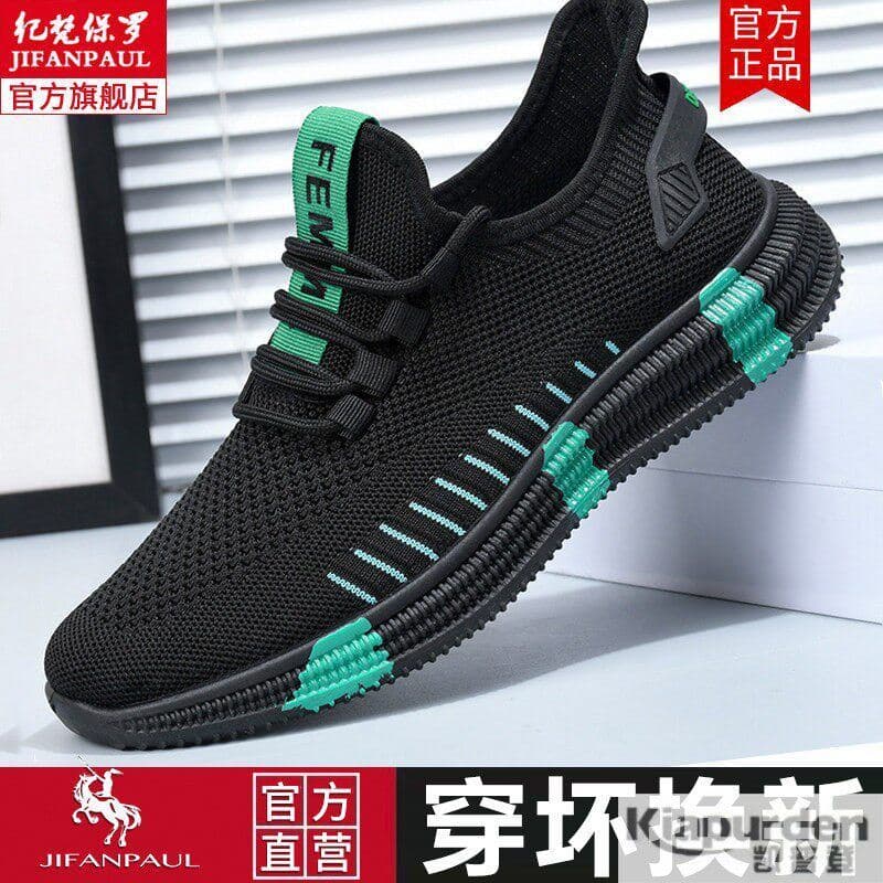 Sapatos masculinos verão 2025 novo estilo respirável na moda All-Match sapatos casuais masculinos tênis de corrida leve