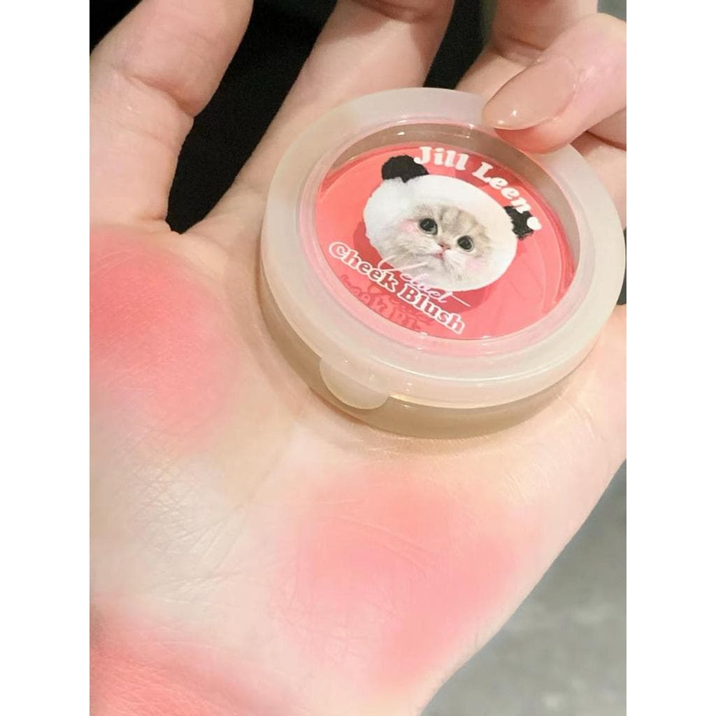 JILL LEEN Paleta de blush novo estilo Hakimi monocromático alto brilho reparação pêssego brilho fosco expansão sol blush