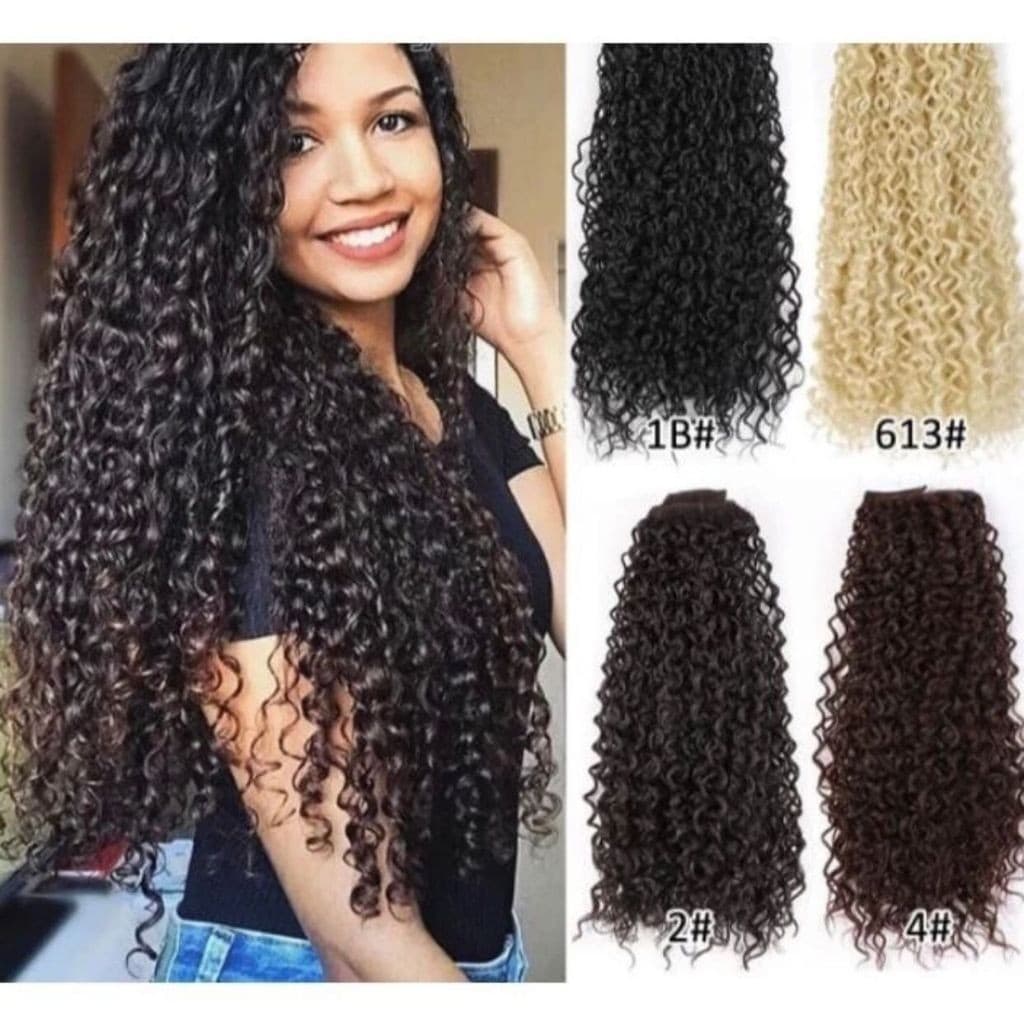 Aplique cabelo Tic tac Cacheado  - Cabelo Fibra Orgânica parecido com cabelo humano - Weng