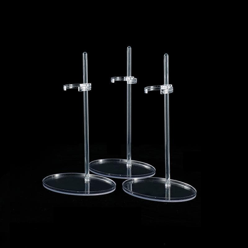 shen Acrílico Boneca Titular Stands Transparente 30cm Figura Exibição Cintura Pé Suporte Ra Braet Para 1/6 Brinquedos Mo