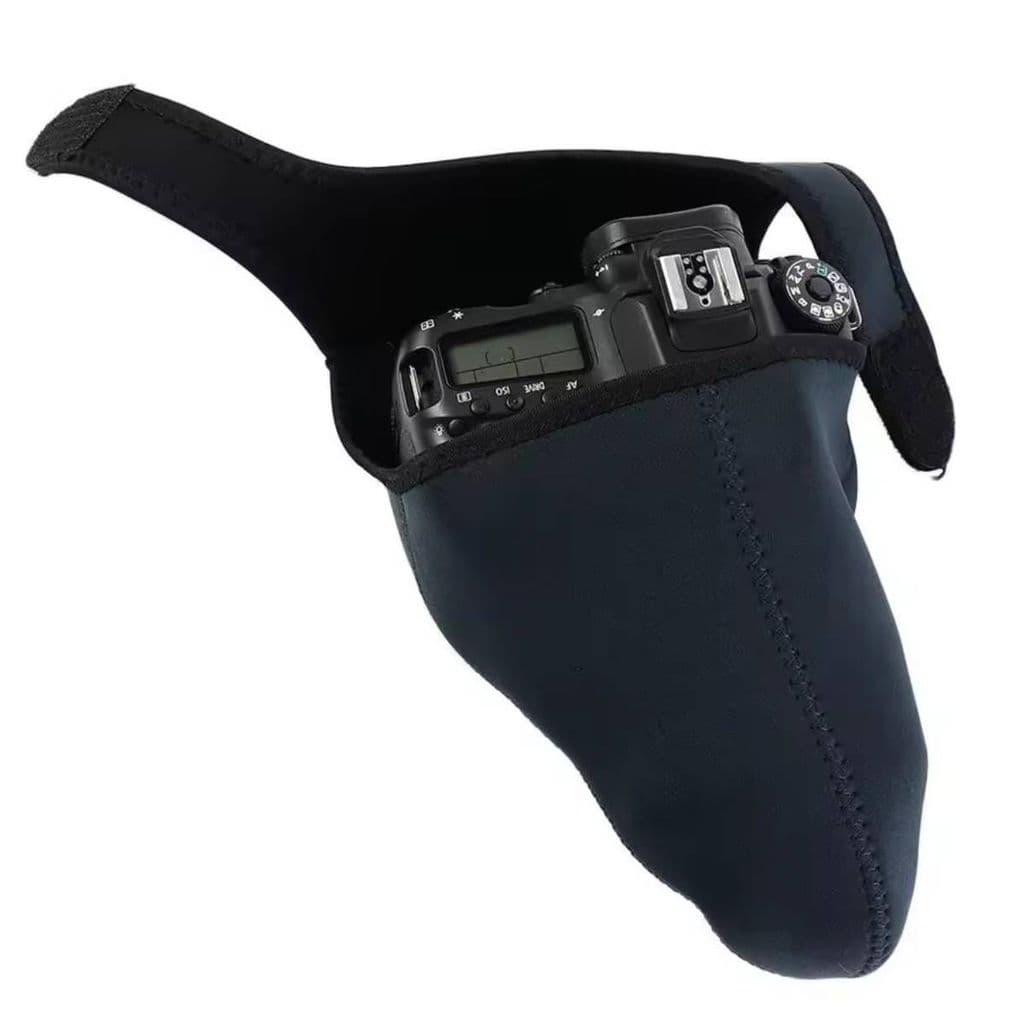 Luva Flexível Tecido Neoprene Para Proteção De Câmeras Tamanho Medio