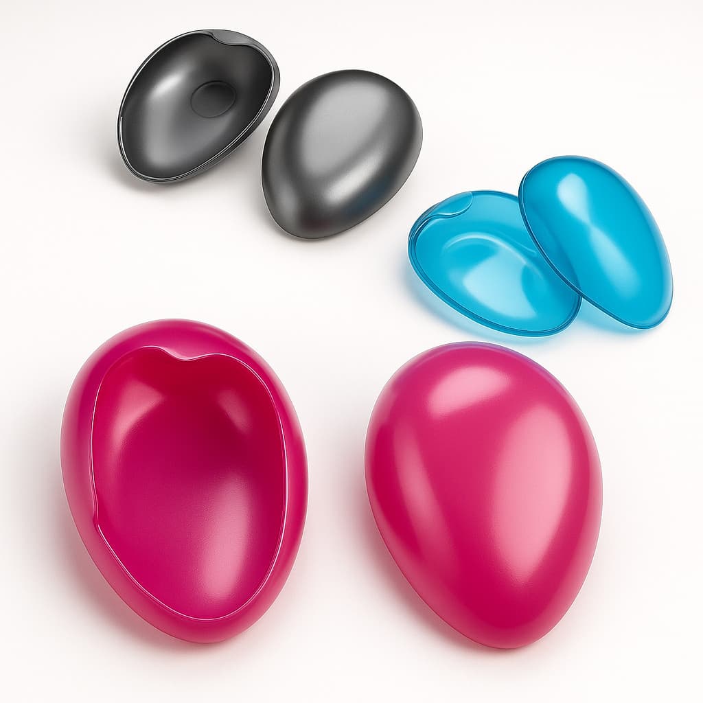 Kit 3 Pares De Protetor De Orelha De Cabeleireira De Silicone Flexível Da Santa Clara (Cores ALEATÓRIAS)