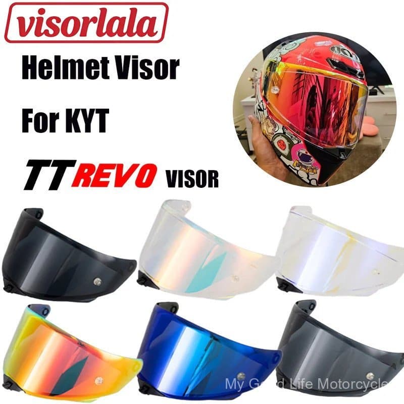 Motorcycle helmet Visor for KYT TT Revo Helmets Replacement Lens Shield Windshield Glass goggle for KYT
