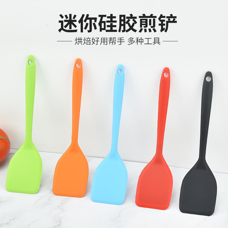 Espátula de Silicone espátula de cozinha doméstica antiaderente frigideira dedicada Mini frigideira espátula densa utens
