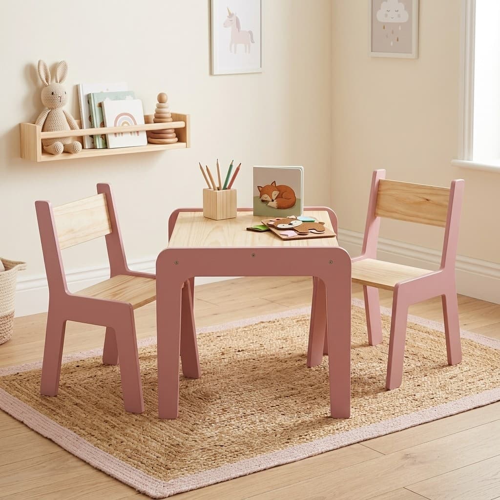Kit Mesa Infantil Completa com Cadeiras