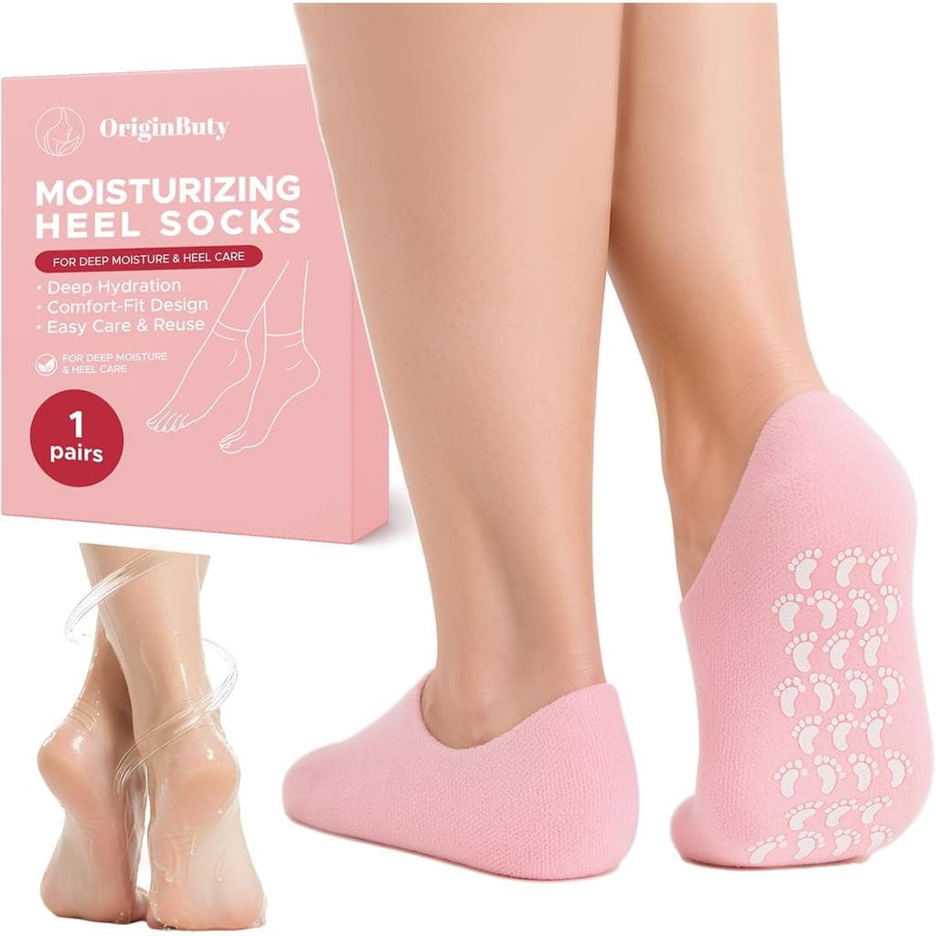 Meias Hidratantes para Mulheres, Meias de Gel 100% Algodão, Meias para os Pés Hidratantes para Uso Noturno – Hidratação