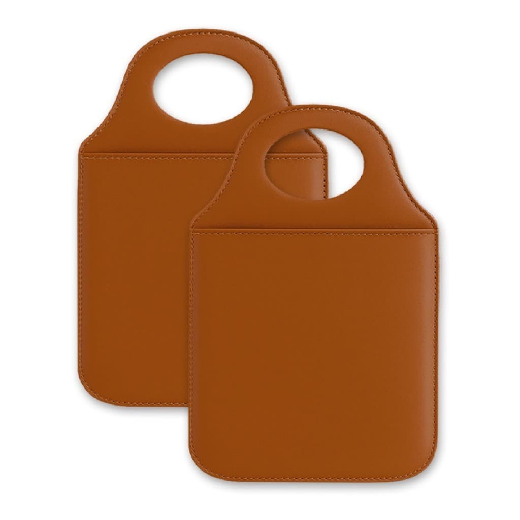 Kit 2 Lixeiras de Carro Lixo Porta Objeto Organizador Universal Em Couro Sintético
