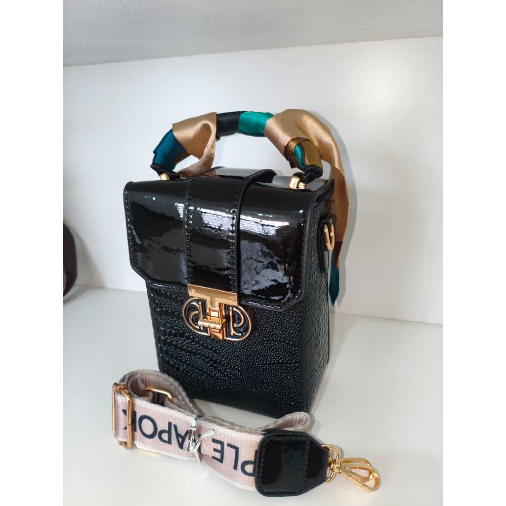 Marissa Bolsa Transversal Feminina Marissa Padrão Crocodilo