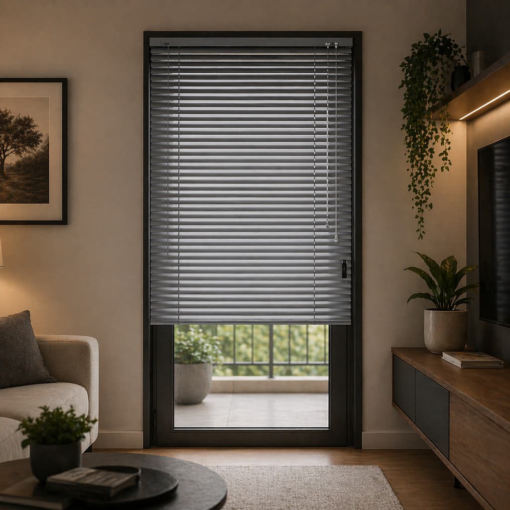 Persiana PVC 100x160cm Horizontal Moderna Controle de Luz Sala Quarto