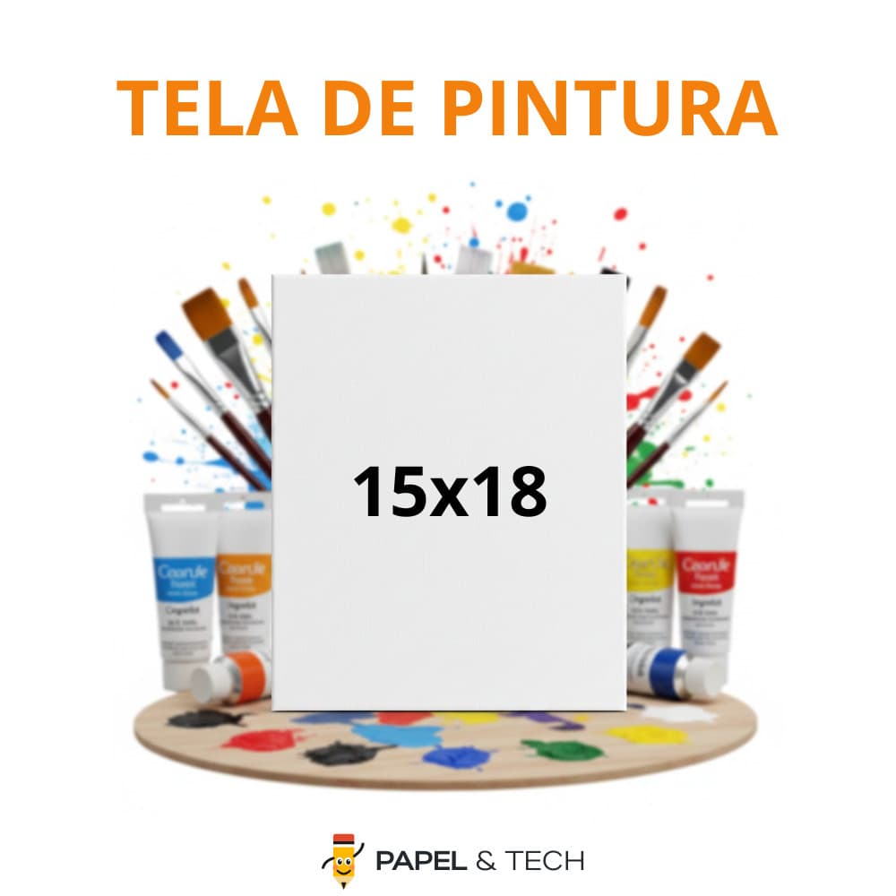 Tela de Pintura 15x18 cm Canvas com Bastidor Madeira Pronta para Pintar