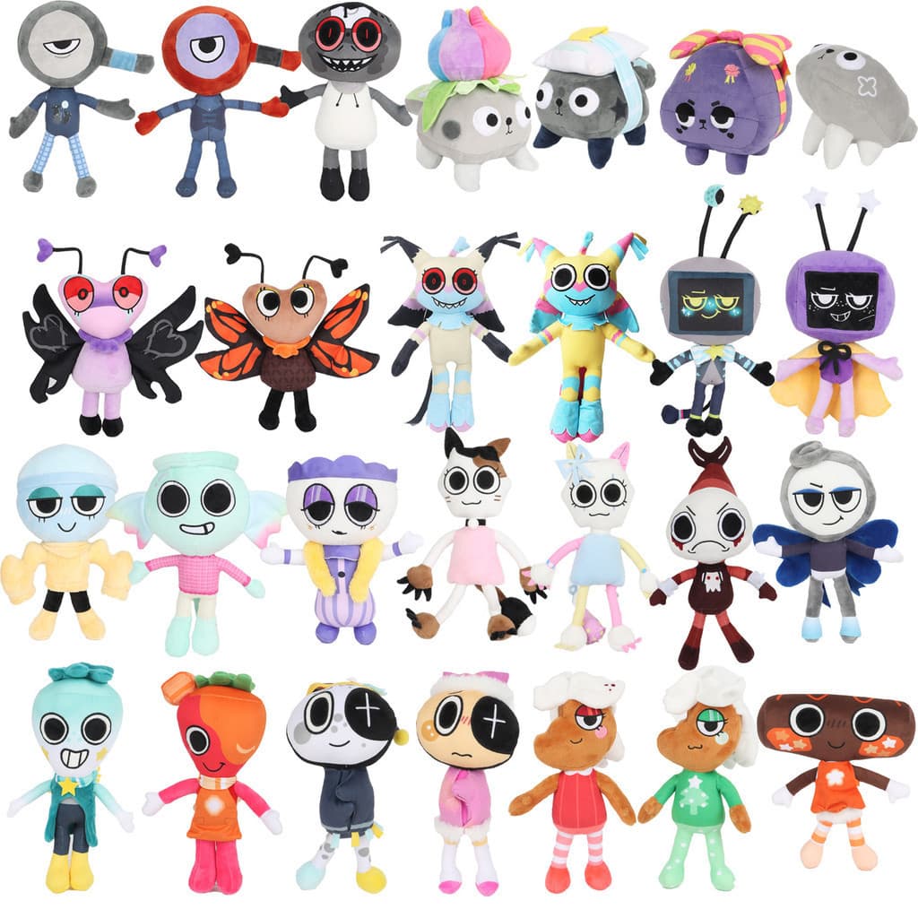 Dandy's World Plush Twisted Yatta Roblox Scraps Brinquedos De Pelúcia Macios Presentes De Aniversário Para Fãs , Meninos