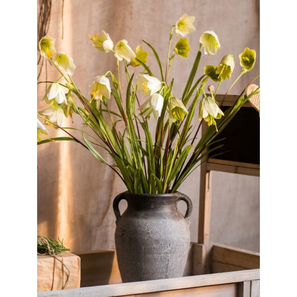 Juhan Fritillary lírio simulação flor nicho estilo único ornamentos decorativos conjunto Floral Designer presente