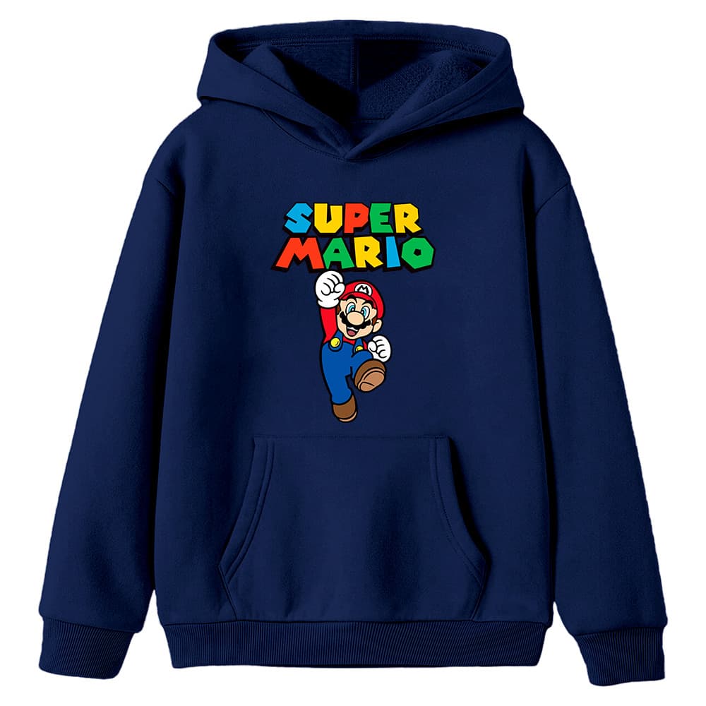 Moletom Infantil Casaco Jogo Super-Ma-rio Dis-ne-y Video Game