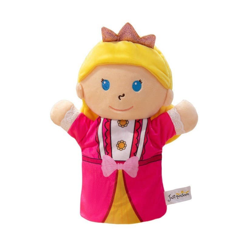 Super macio toque série de conto de fadas fantoche de mão rei princesa rainha príncipe bruxa elfo pequeno dedo fantoche