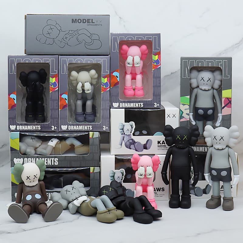 25 Estilos KAWS Anime Figura XX Olhos Postura Deitada Figuras De Ação Em PVC Modelo Brinquedos Boneca Decoração De Carro