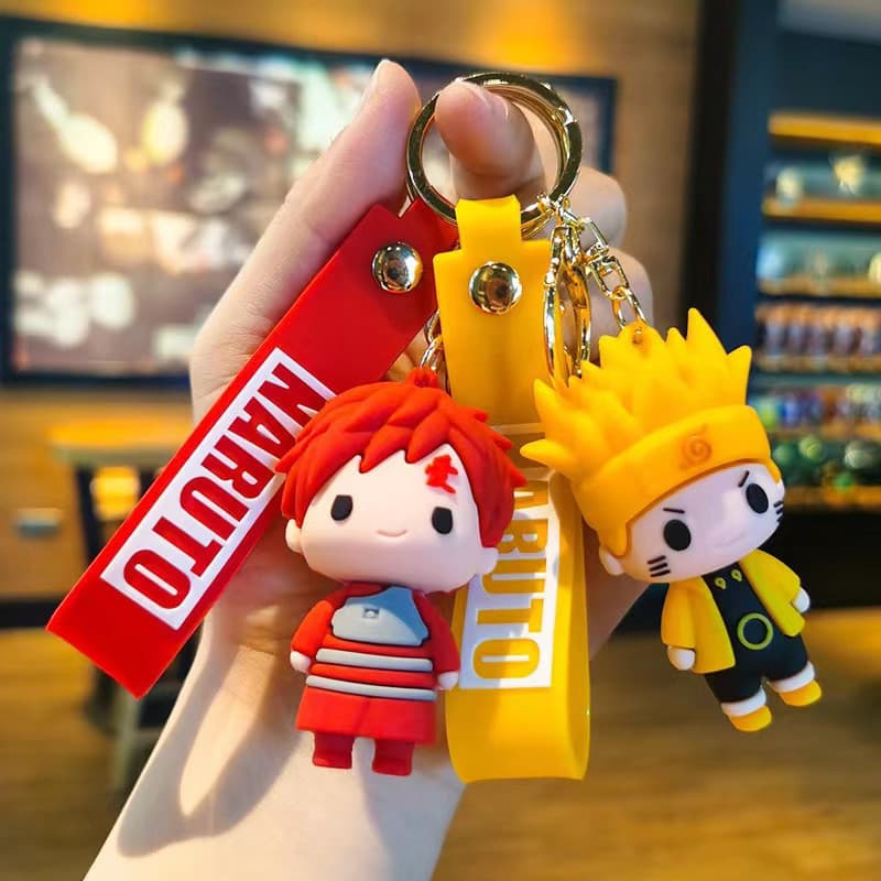 Chaveiro Anime Naruto Moda Jóias Figura 7CM Em PVC Uzumaki Kakashi Números De Ação Para Homens Pingente De Bolsa Mulher
