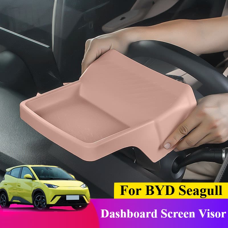 Para BYD Seagull/Dolphin Mini : Viseira De Tela De Painel TPE-Guarda-Sol Com Caixa De Armazenamento