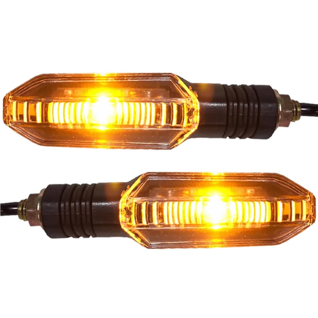 Par de Piscas Led Modelo Twister 250 Encaixe Rosca Parafuso - compatível Cg 160 Titan Start Fan IBRAECONN