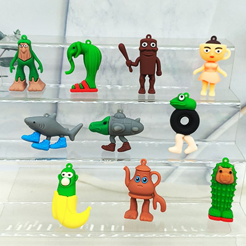 Novo Tung Sahur Chaveiro Boneca Tralalero Tralala Brinquedo Engraçado Pingente