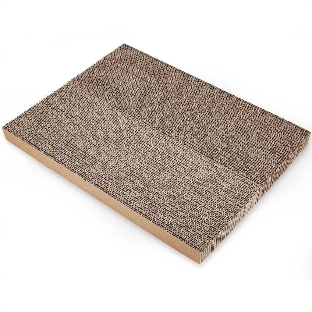 Refil de Arranhador de Papelão para Gatos, Almofada de Arranhador Reversível de Papelão Ondulado para Cama/Caixa de Gato