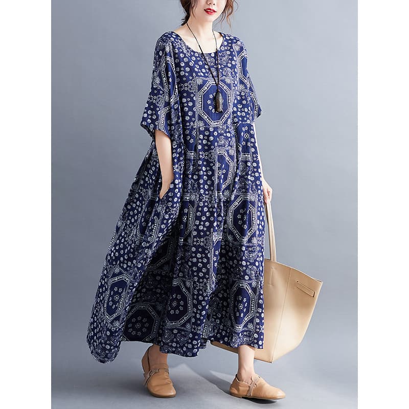 Vestido Feminino Estampado plus size