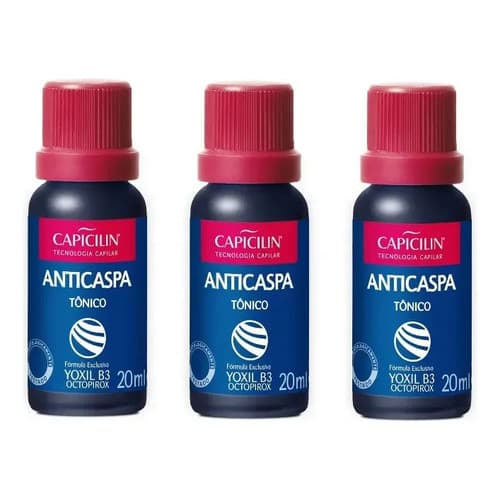 Kit 3 Tônico Capicilin Anticaspa 20ml