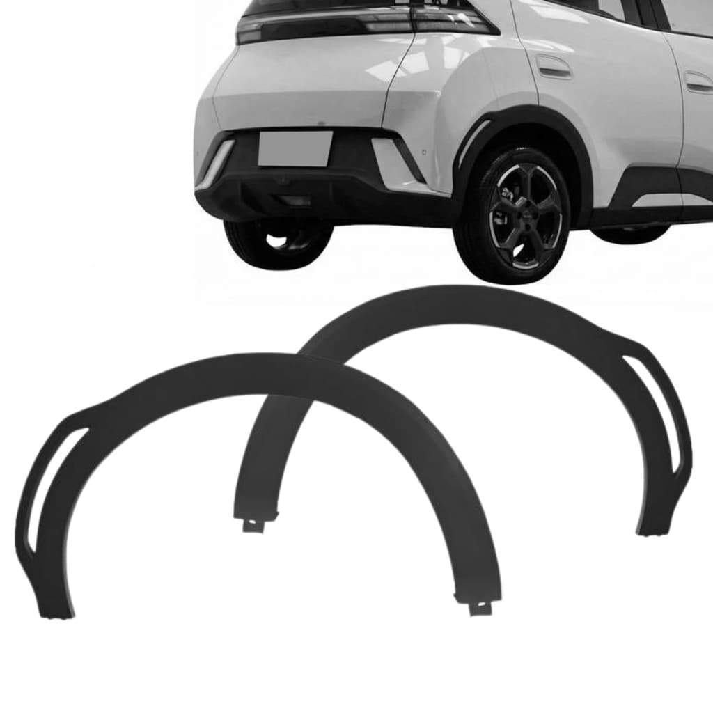Par Alargador Moldura Paralama Traseiro Byd Dolphin Mini 2023 2024 2025 2026